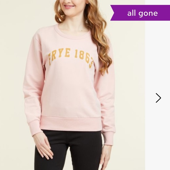 Frye Sweaters - Silver Pink 'Frye 1863' French Terry Pullover